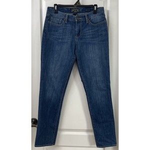 Seven7 Skinny Leg Jeans Size 30 Womens Dark Blue Wash Stretch Denim Low Rise